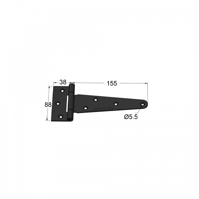 T-TYPE HINGE 150 / BLACK